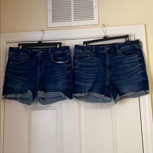 2 pairs of AEO Jean Shorts